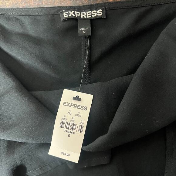 Asymmetrical Black Midi Dress Halter Sz 0 Whimsigoth Dark Fairy Grunge Y2K Witch - Picture 10 of 12